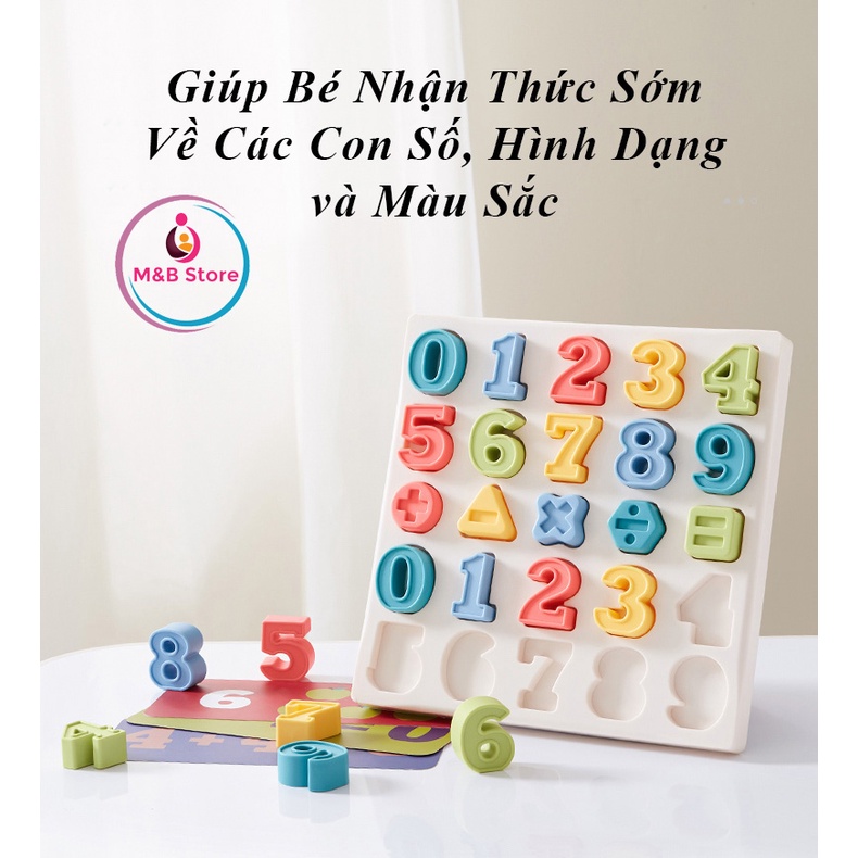 Đồ Chơi Giáo Dục Bảng Số Xếp Hình - KUB, Phát Triển Tư Duy, Nhận Thức