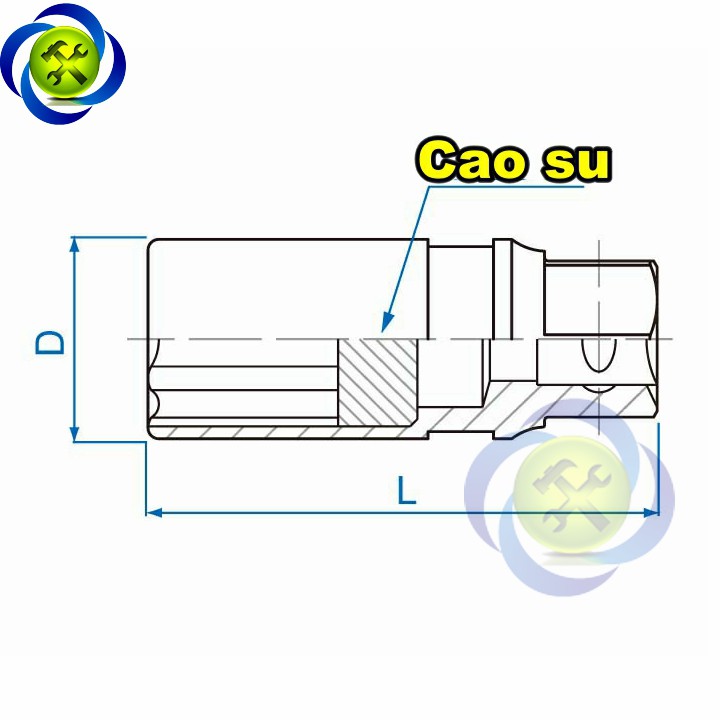 Tuýp tháo bugi 20.8mm Kingtony 463521M dài 70mm