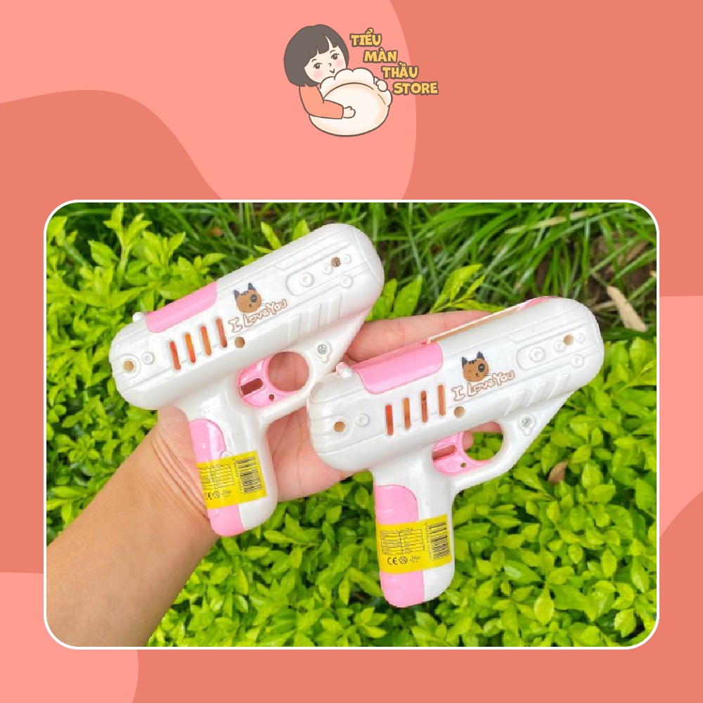 Súng bắn kẹo mút tặng kèm kẹo mút cho trẻ em - Tiểu Màn Thầu Store