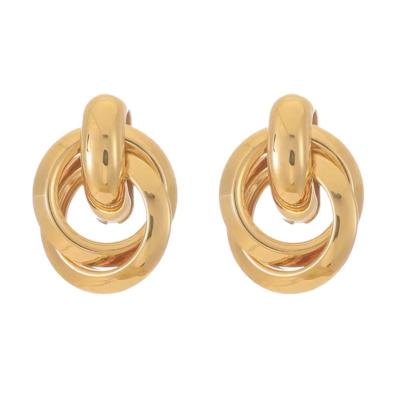 Bông Tai Đính Ngọc Trai Cao Cấp Phong Cách Baroque Hàn Quốc