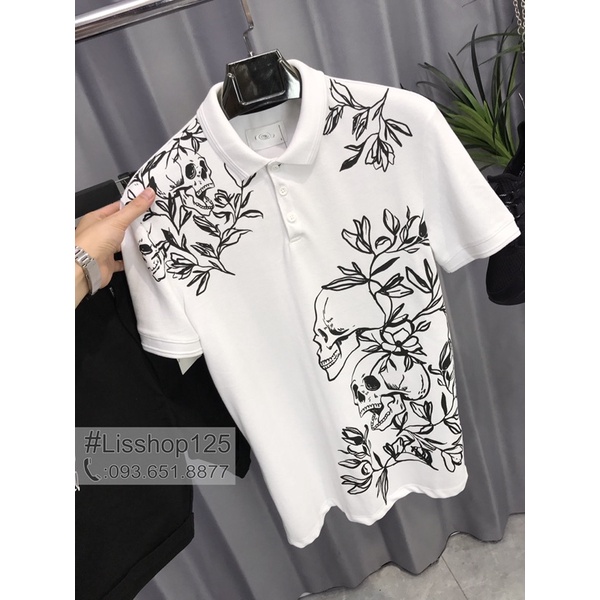 Áo Polo Nam RSV Họa Tiết Skull Authentic