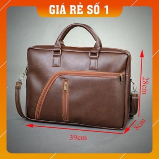 💎BẢO HÀNH 12 THÁNG💎 CẶP DA CÔNG SỞ ĐỰNG LAPTOP 15.6 INCH, TÚI XÁCH DA CHỐNG NƯỚC .