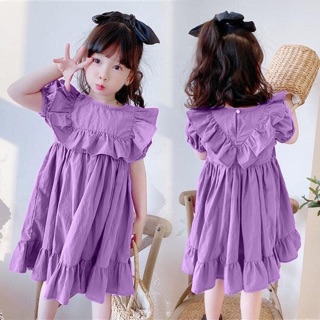 BÁN SỈ VÁY TÍM BÈO CHO BÉ
