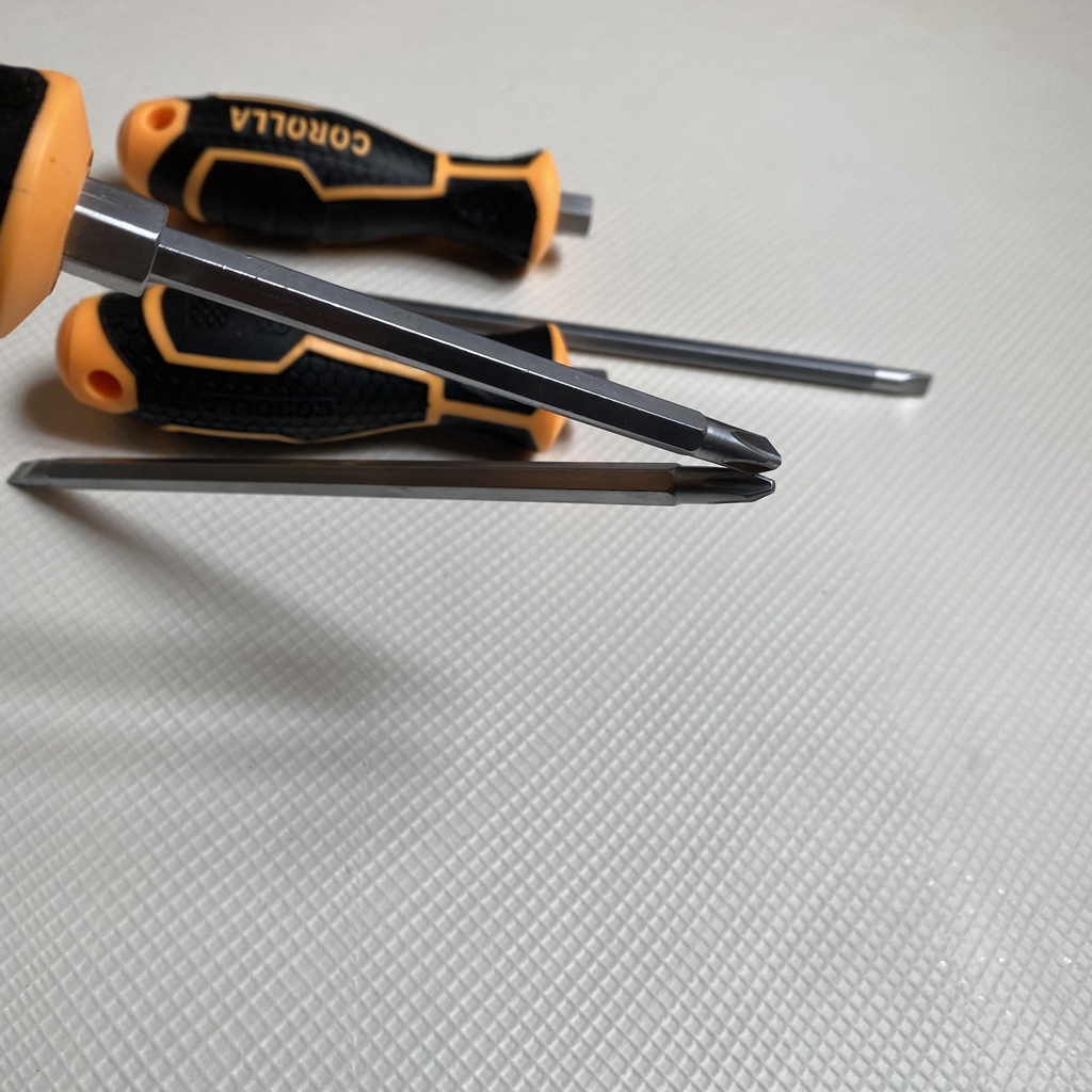 Tuốc nơ vít - Tô vít 2 đầu 6mm cán cao su chống trượt chống dầu corolla cao cấp