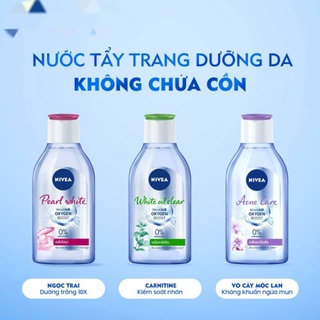 Nước tẩy trang Nivea không cồn 125ml 200ml 400ml