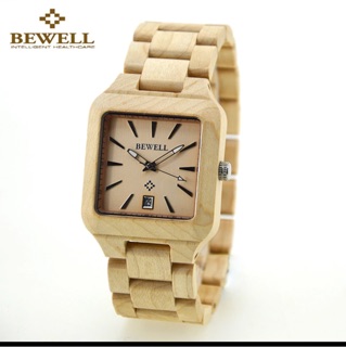 Bewell đồng hồ gỗ nam