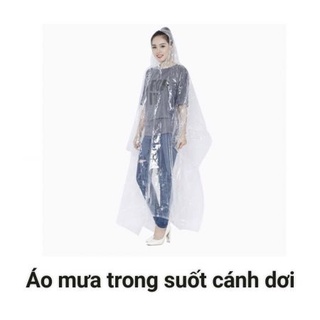 Áo mưa cánh dơi trong suốt