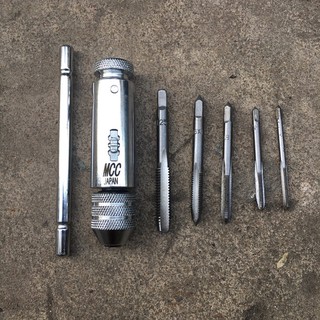 Bộ taro ren tay mcc kèm 5 mũi ren m3-m8