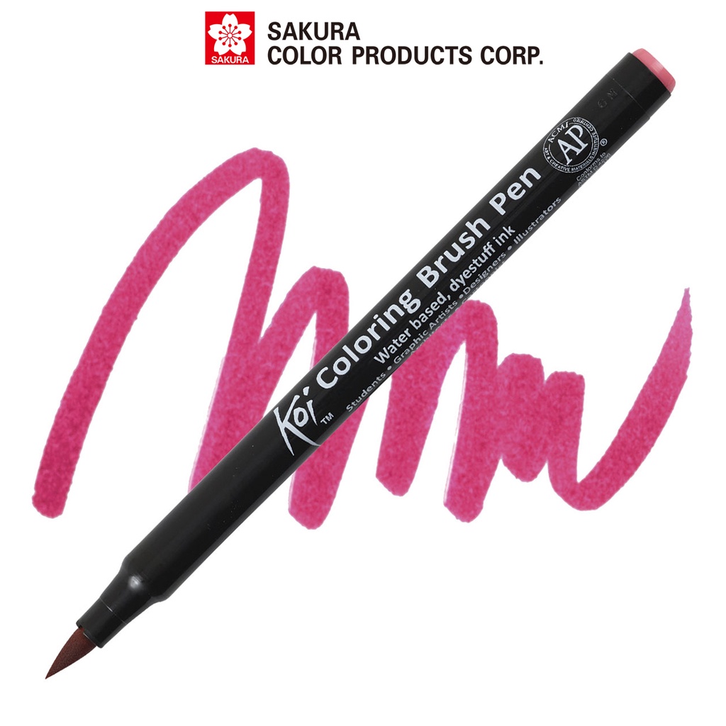 Bút lông màu nước ngòi cọ Sakura Koi Coloring Brush Pen Màu Salmon Pink