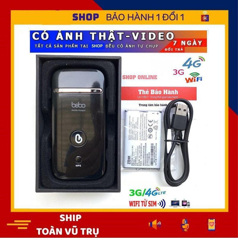 Router Phát Mạng Wifi Từ Sim 3G 4G ZTE MF65 bản mới sóng khỏe pin trâu Tặng Sim 4G Viettel