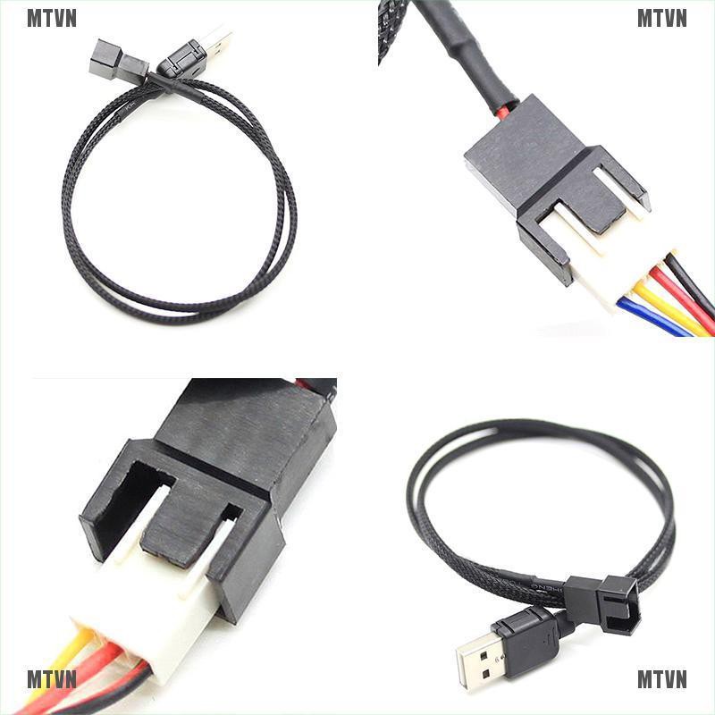 Cáp Chuyển Đổi Từ Đầu Cắm USB A Sang Quạt 2-Pin / 3-Pin 3pin / 4-Pin 4pin Chuyên Dụng