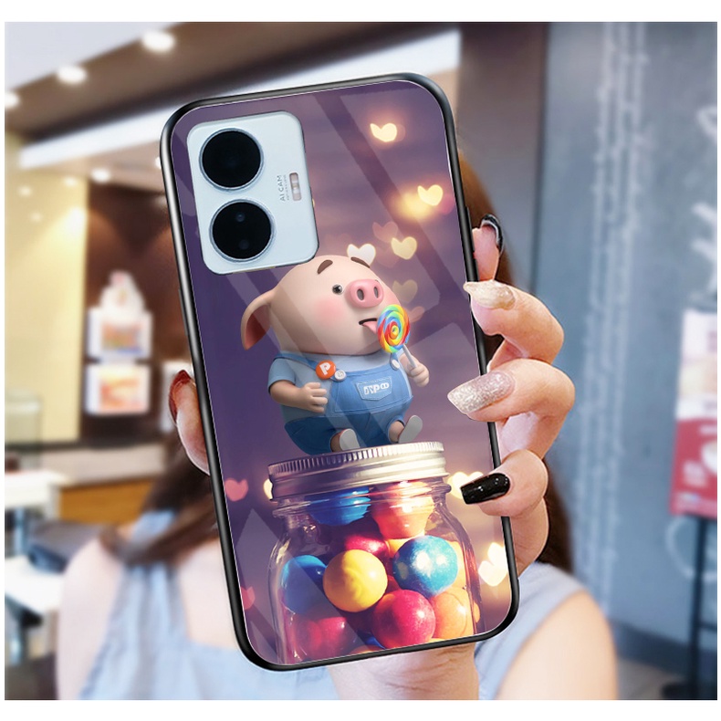 Ốp Lưng VIVO Y02S, Y55 2022,Y16, Y22, Y22S,T1 5G mặt kính cường lực cao cấp
