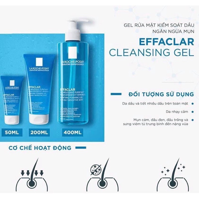 Sữa rửa mặt Laroche-Posay dành cho da dầu mụn
