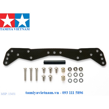 15451 Phụ Kiện mô hình xe đua lắp ráp Mini 4WD FRP WIDE FRONT PLATE (for AR CHASSIS)