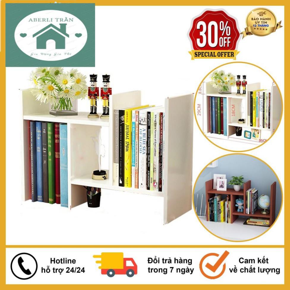 Kệ Sách Mini, Giá Để Sách, Để Tài Liệu Văn Phòng Trên Bàn Làm Việc Bằng Gỗ Ép, Trang Trí Bàn Làm Việc Siêu Tiện Dụng