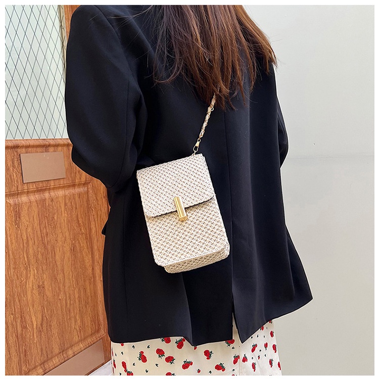 Túi cói JASMIN NOIR đơn giản thời trang dành cho nữ