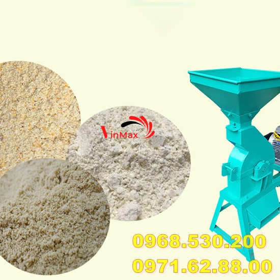 Máy nghiền ngô, khoai , sắn , lúa thành bột cám cho gia súc gia cầm 18 búa đập NVM18