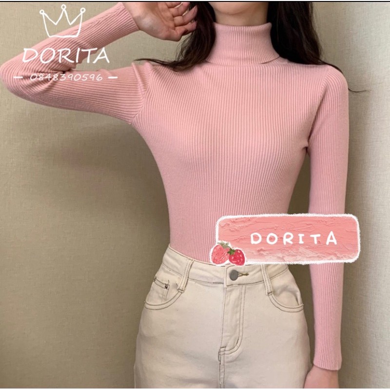 Áo len cao cổ hàng Quảng Châu - Dorita Boutique