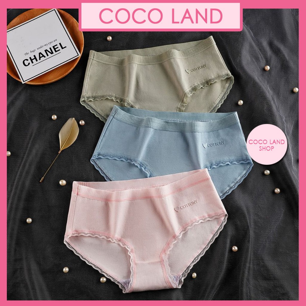 Quần Lót Ép Cottony Cao Cấp ( 40-66kg )- Quần Lót Lụa Siêu Mỏng Phối Ren Giấu Đường May Quyến Rũ Cho Nữ
