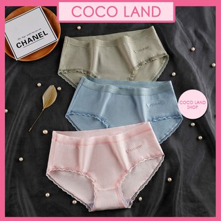 Quần Lót Ép Cottony Cao Cấp ( 40-66kg )- Quần Lót Lụa Siêu Mỏng Phối Ren Giấu Đường May Quyến Rũ Cho Nữ