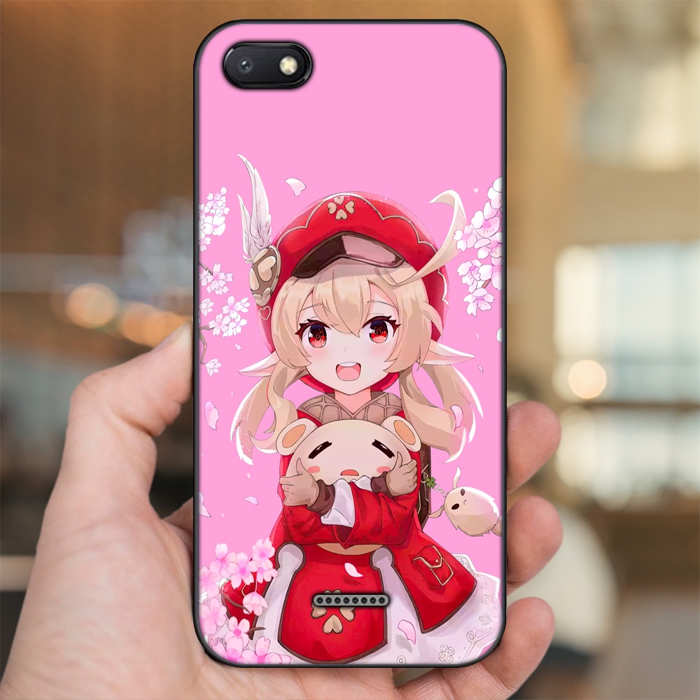 Ốp lưng Xiaomi Redmi 6A viền đen in hình Klee Genshin Impact