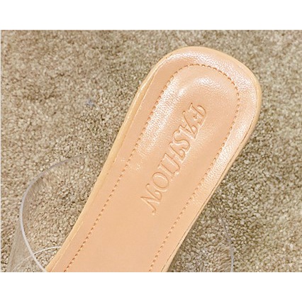 Guốc nữ quai trong cao 7cm và 9cm. Dép cao gót mẫu mới 2021.