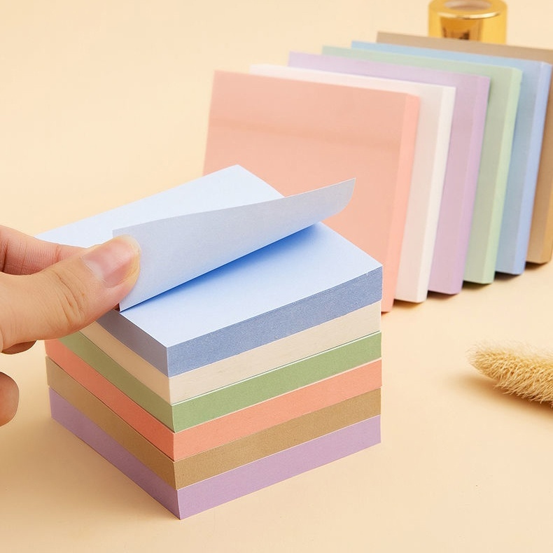 Letit | Set 100 tờ giấy ghi chú giấy note nhiều màu sắc có keo dán phụ kiện văn phòng phẩm tiện lợi