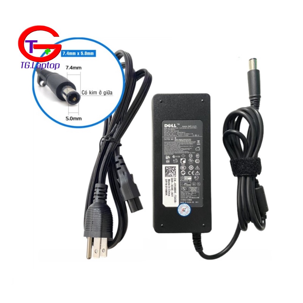 Sạc laptop Dell 19.5V-4.62A đầu kim nhỏ  hàng ZIN - BẢO HÀNH 1 ĐỔI 1 TRONG 12 THÁNG