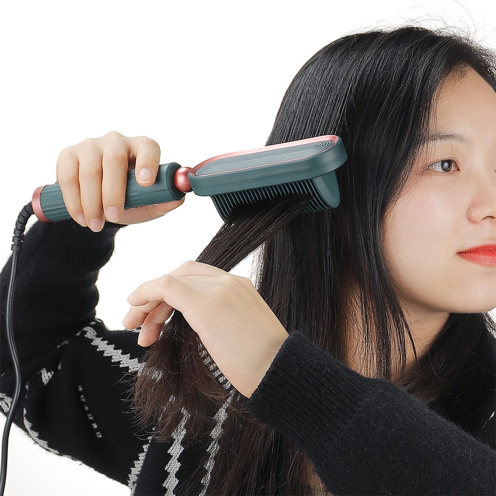 Lược chải tóc thẳng và uốn xoăn FOREVERLILY hoạt động điện nhanh chóng không làm hỏng tóc tiện lợi