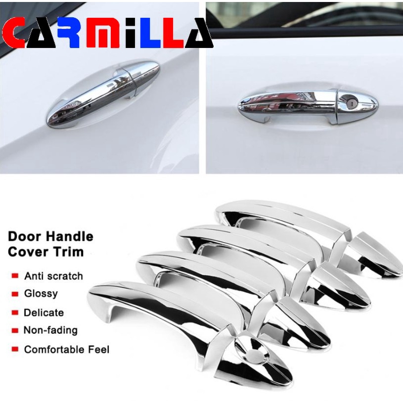 Miếng Dán Bảo Vệ Tay Nắm Cửa Xe Hơi Mạ Crom Cho ford New Fiesta MK7 Ecosport