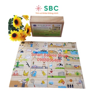 Đồ chơi gỗ Winwintoys Bộ tìm 24 cặp phù hợp