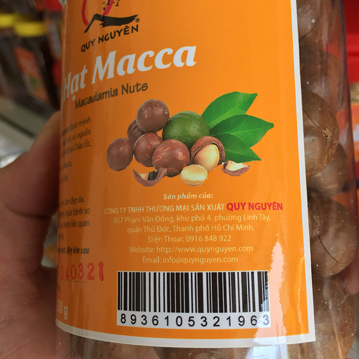 Hạt Macca Quy Nguyên 250gr