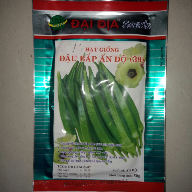 Hạt giống đậu bắp ẤN ĐỘ 50g
