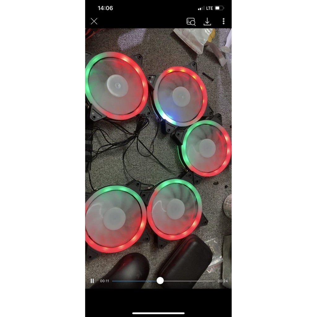 Fan Case V202B LED RGB (12cm)