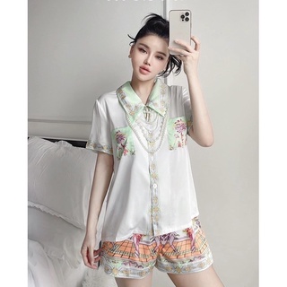 Pyjama cộc đùi clc hoạ tiết mã 2022-33