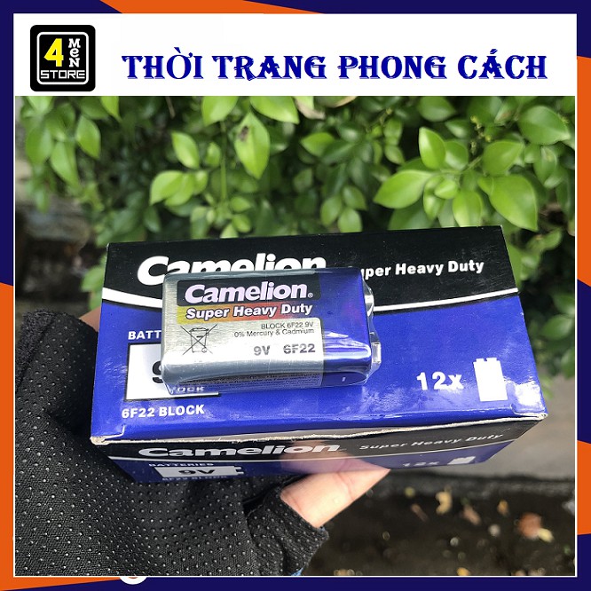 Pin 9V Camelion hộp 12 viên - Pin 9V Vuông Camelion