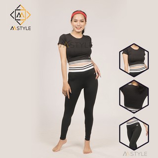 Đồ tập Gym Nữ tay ngắn thun co dãn thấm hút mồ hôi tốt Yoga - OPY16