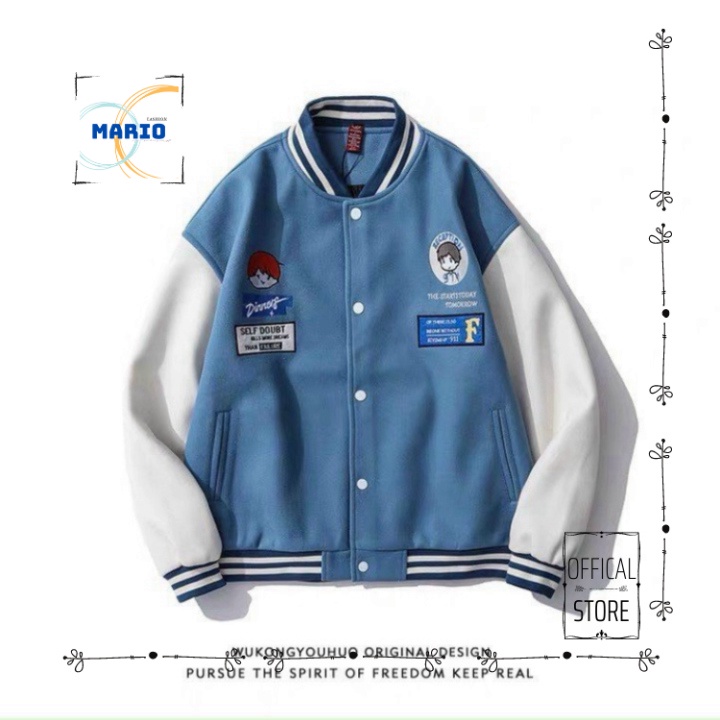 [MARIO FASHION] Áo khoác nỉ Cardigan DINNER Hàn Quốc form rộng Áo nỉ Cardigan bomber jacket ulzzang Cá Tính Unisex | BigBuy360 - bigbuy360.vn