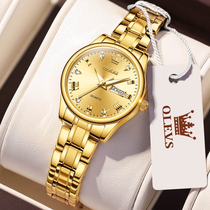 Đồng hồ nữ chính hãng OLEVS 5563 hộp bộ phát sáng chống thấm nước món quà sinh nhật món quà kỷ niệm