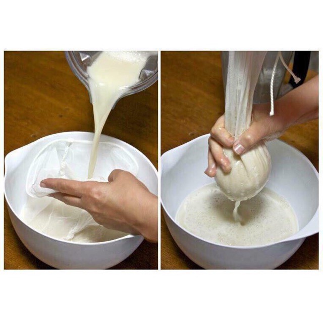 Túi lọc sữa đậu nành, sữa hạt, nước cốt dừa/ Túi lọc đa năng - Nhiều size