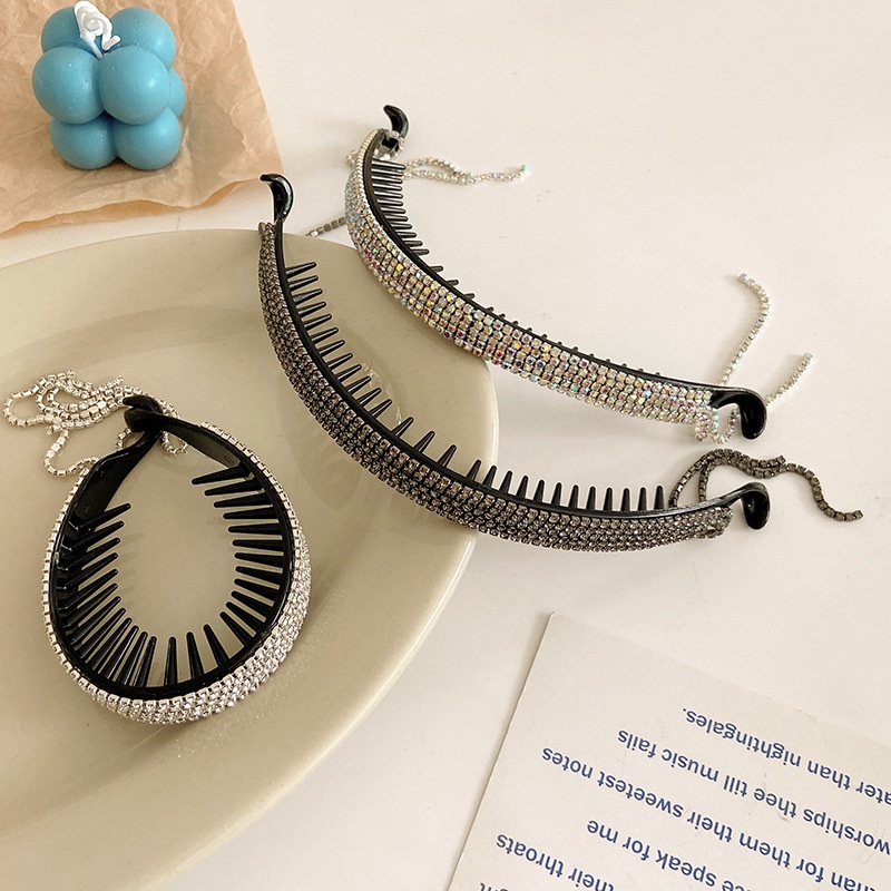 Kẹp tóc đính kim cương giả lấp lánh thời trang dành cho nữ