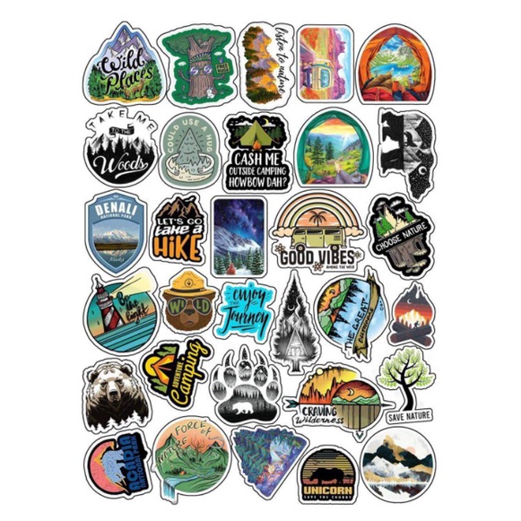 10-50 hình sticker thiên nhiên hoang dã decal(random hình)