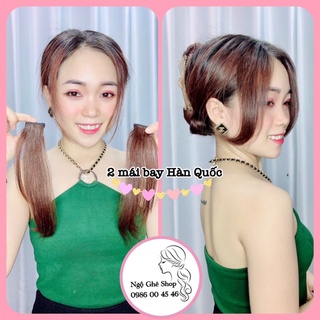 tóc 2 mái bay Hàn Quốc làm bằng tóc thật