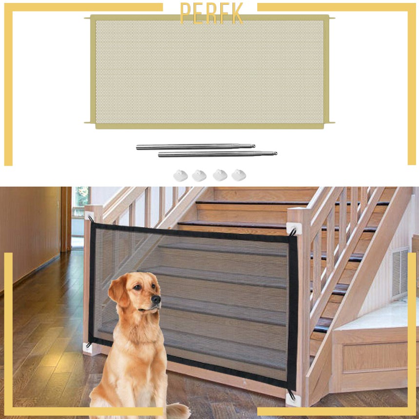 Hàng rào chắn cửa an toàn tiện lợi 2 kích thước cho thú cưng