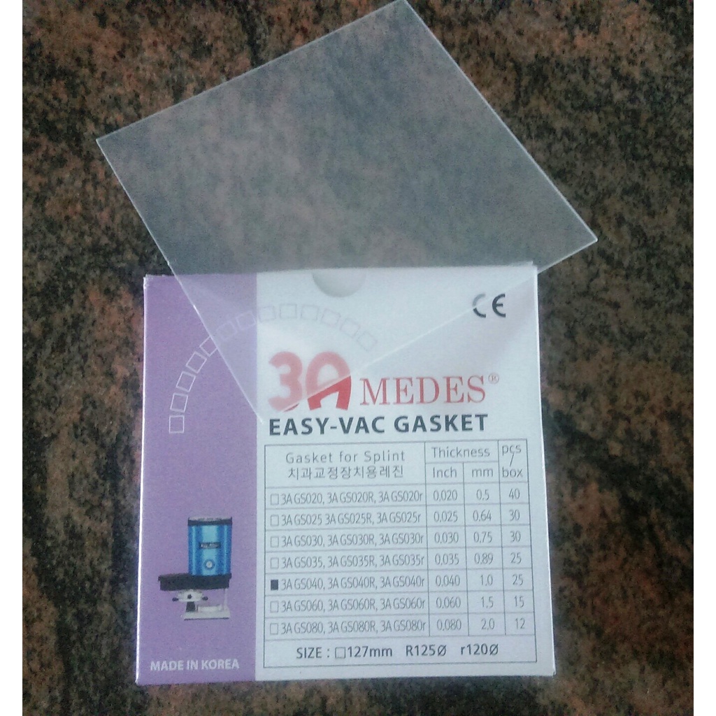 Miếng ép máng tẩy 3A Medes Hàn Quốc cứng / mềm dày 1mm loại miếng