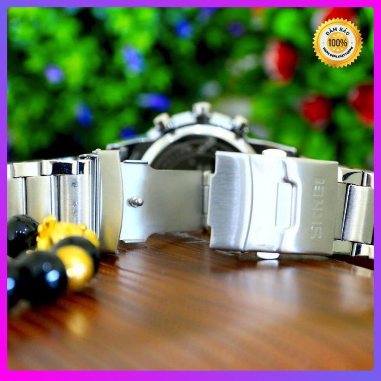 Đồng hồ nam skmei chính hãng chạy full 6 kim (tặng kèm hộp , pin và phụ kiện thâu dây) | BigBuy360 - bigbuy360.vn