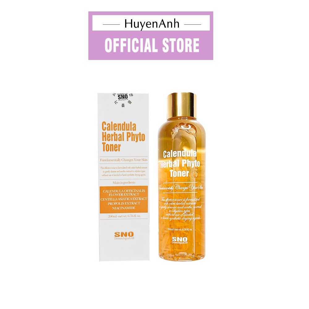 Toner Hoa Cúc SNO Calendula Herbal Phyto Hàn Quốc 200ml