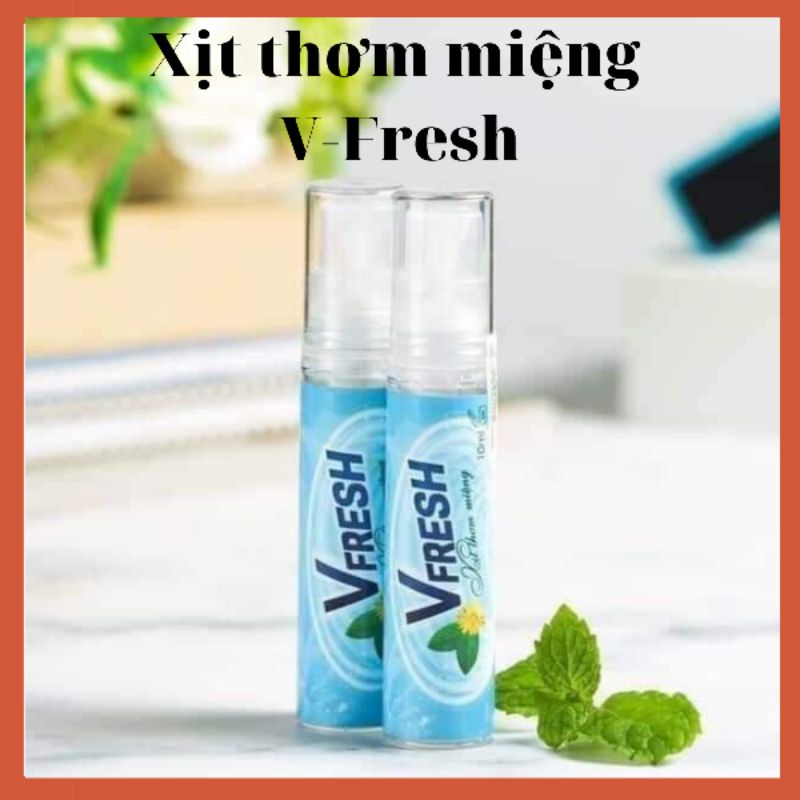 Xịt Thơm Miệng Vfresh, Hương Vị Bạc Hà độc đáo thanh mát kéo dài