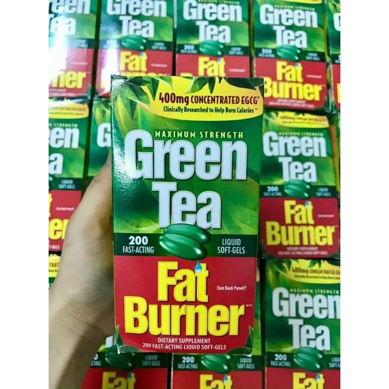 Viên uống Trà Xanh Green Tea Fat Burner 400mg 200 viên của Mỹ