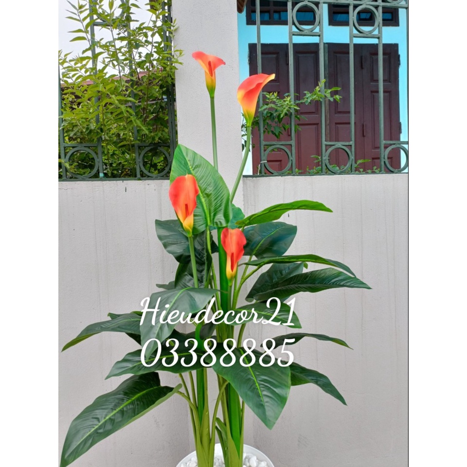 Cây giả- Cây hoa Rum  1,5m siêu đẹp